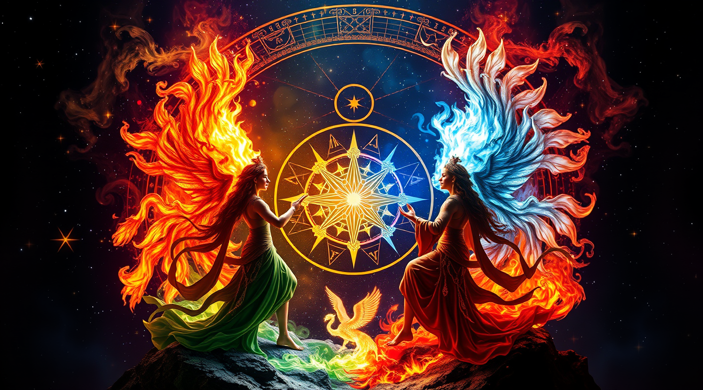 cuatro elementos zodiacales