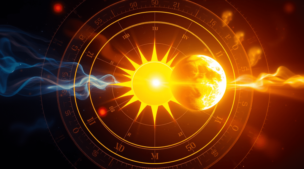 relación entre el sol y la luna